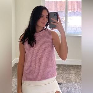 Pastel Purple Knitted Vest